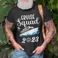 Family Cruise Squad 2023 Family Matching Group Squad Quote Unisex T-Shirt Gifts for Old Men