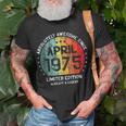 Fantastisch Seit April 1975 Männer Frauen Geburtstag T-Shirt Geschenke für alte Männer