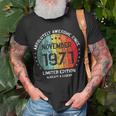 Fantastisch Seit November 1971 Männer Frauen Geburtstag T-Shirt Geschenke für alte Männer