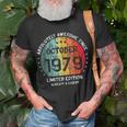 Fantastisch Seit Oktober 1979 Männer Frauen Geburtstag T-Shirt Geschenke für alte Männer