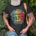 Fantastisch Seit September 1970 Männer Frauen Geburtstag T-Shirt Geschenke für alte Männer