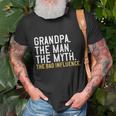 Papa Bad Influence Gifts, Papa The Man Myth Legend Shirts