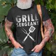 Fathers Day Grill Sergeant Grilling Dad Vintage V2 T-Shirt Gifts for Old Men