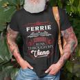Ferrie Blood Runs Through My Veins Unisex T-Shirt Gifts for Old Men