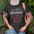 First Christmas As Afi New Grandpa Xmas Gift Gift For Mens Unisex T-Shirt Gifts for Old Men