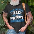 First Time Pappy I Have Two Titles Dad And Pappy Proud Pappy T-Shirt Gifts for Old Men