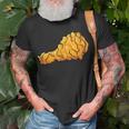 Flammendes Drachen-Design Herren T-Shirt in Schwarz, Modisches Tee Geschenke für alte Männer