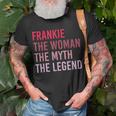 Frankie Frau Mythos Legende T-Shirt, Personalisiertes Geburtstagsdesign Geschenke für alte Männer