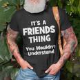 Friends Thing College University Alumni T-Shirt Gifts for Old Men