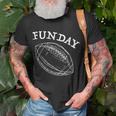 Funday American Football Dad Fathers Day Son Daddy Matching Unisex T-Shirt Gifts for Old Men