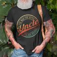 Funny Birthday Gifts For Uncle The Man Myth Bad Influence Gift For Mens Unisex T-Shirt Gifts for Old Men