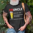 Funny Druncle Like A Normal Uncle Only DrunkerUnisex T-Shirt Gifts for Old Men