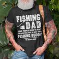 Funny Fishing Dad Father Kid Matching Fathers Day Gift Unisex T-Shirt Gifts for Old Men