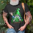 Funny Gnome Pot Leaf 420 Marijuana Weed St Patricks Day Unisex T-Shirt Gifts for Old Men