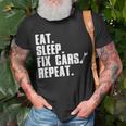Funny Mechanic For Men Dad Auto Garage Automobile Car Lover Unisex T-Shirt Gifts for Old Men