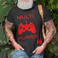 Funny Multi Player Grooms Squad Bachelor Party | Retro | Unisex T-Shirt Gifts for Old Men