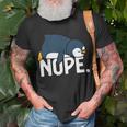 Funny Nope Not Today Lazy Penguin Lover Gift Unisex T-Shirt Gifts for Old Men