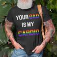 Funny Quote Your Dad Is My Cardio Lgbt Lgbtq Unisex T-Shirt Gifts for Old Men