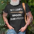 Funny Spoon Survivor I Survived The Wooden Spoon Unisex T-Shirt Gifts for Old Men