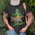 Funny St Patricks Day Irish Cat RidingRex Shamrock Unisex T-Shirt Gifts for Old Men