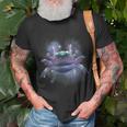 Galaxy Axolotl Weltraumastronaut Mexikanischer Salamander T-Shirt Geschenke für alte Männer