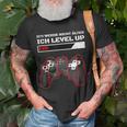 Gaming Zocken Konsole Ps5 Level Up Geburtstag Gamer Spruch T-Shirt Geschenke für alte Männer