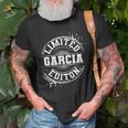 Garcia Funny Surname Family Tree Birthday Reunion Gift Idea Unisex T-Shirt Gifts for Old Men