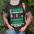 Gärtner Opa Vater Garten Gartenarbeit Hobbygärtner Mörder T-Shirt Geschenke für alte Männer