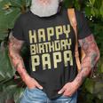 Geburtstag Papa Happy Birthday Geschenk T-Shirt Geschenke für alte Männer
