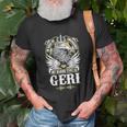 Geri Name - In Case Of Emergency My Blood Unisex T-Shirt Gifts for Old Men