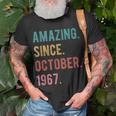 Geschenk Zum 55 Geburtstag Amazing Since Oktober 1967 T-Shirt Geschenke für alte Männer