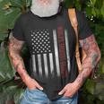 Gifts For Papa Worlds Greatest Grandpa American Flags Gift For Mens Unisex T-Shirt Gifts for Old Men