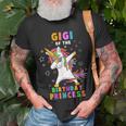 Gigi Of The Birthday Princess Lustiges Einhorn Dab-Geschenk T-Shirt Geschenke für alte Männer