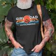 Girl Dad Outnumbered Sunset Graphic Funny Fathers Day Gift For Mens Unisex T-Shirt Gifts for Old Men
