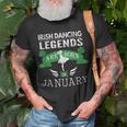 Girls Irish Dancing Legends Born In January T-shirt Gifts for Old Men