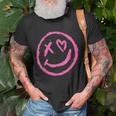 Graffiti Happy Face Smile Unisex T-Shirt Gifts for Old Men