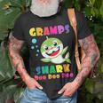 Gramps Shark Funny Fathers Day Gift For Mens Dad Unisex T-Shirt Gifts for Old Men