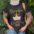 Grandpa Birthday Girl Grandfather Gifts Unicorn Birthday Unisex T-Shirt Gifts for Old Men