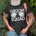 Groom Squad Sunglasses Wedding Bachelor Bride Bridesmaid Unisex T-Shirt Gifts for Old Men