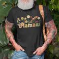 Groovy Mamaw Grandmother Flowers Mamaw Grandma Unisex T-Shirt Gifts for Old Men