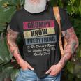 Grumpy Knows Everything If He Doesnt Know Fathers Day T-shirt Gifts for Old Men