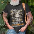 Im A Grumpy Old Man Im Too Old To Fight Too Slow To Run T-Shirt Gifts for Old Men