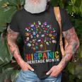 Hand Flag Tree Root Latino National Hispanic Heritage Month Unisex T-Shirt Gifts for Old Men