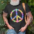 Happy Easter Bunny Peace Sign Cute Easter Basket Eggs Kids Unisex T-Shirt Gifts for Old Men