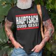 Hauptsach Gudd Gess Saarländisch Saarland T-Shirt Geschenke für alte Männer