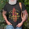 Hawaii Lahaina Maui Vintage Hawaiian Islands Surf Unisex T-Shirt Gifts for Old Men