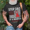 Heart Disease Survivor Support Step Dad Of A Warrior Unisex T-Shirt Gifts for Old Men
