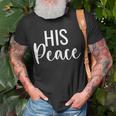 Her Rock His Peace Matching Couples Gift Gift For Womens Unisex T-Shirt Gifts for Old Men