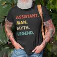 Herren Assistent Mann Mythos Legende T-Shirt Geschenke für alte Männer