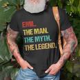 Herren Emil Der Mann Der Mythos Die Legende T-Shirt Geschenke für alte Männer